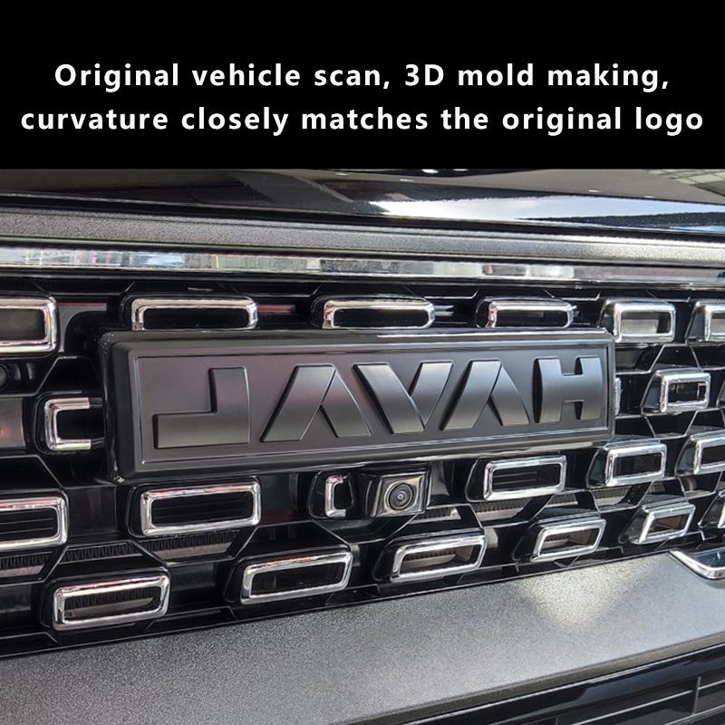 Черные эмблемы с логотипом на переднюю решетку автомобиля для Great Wall Haval H7 H6 PHEV Dargo Jolion H5 2024 2025 Задняя наклейка на багажник Наклейка на кузов 1 шт.