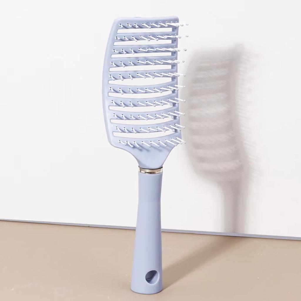 Curling brush - ergonomic handle, hollow design, durable rubber bristles, suitable for all types of hair