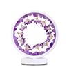 Natural Quartz Crystal USB LED Three-Color Light No Flicker Night Light for Yoga Meditation Room Decor Wellness Lighting