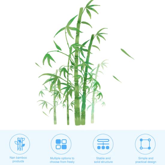 Bamboo Wine Rack Holder Bar Cabinets Stackable Storage Cube Tabletop for Champagne