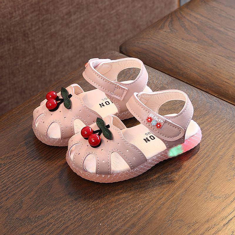 Легкие сандалии для маленьких девочек, обувь принцессы на мягкой подошве, летняя обувь для малышей 1–3 лет, тапочки для девочек