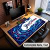 Fish Ocean Theme Custom Mouse Pad Personalized With Name Text Customized Desk Mat For Office Home Decor