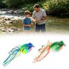 Floating Poisons Frogs Lures Floating Soft Baits Simulated Frogs Fishing Baits for Basses Fishing in Lake and Rivers
