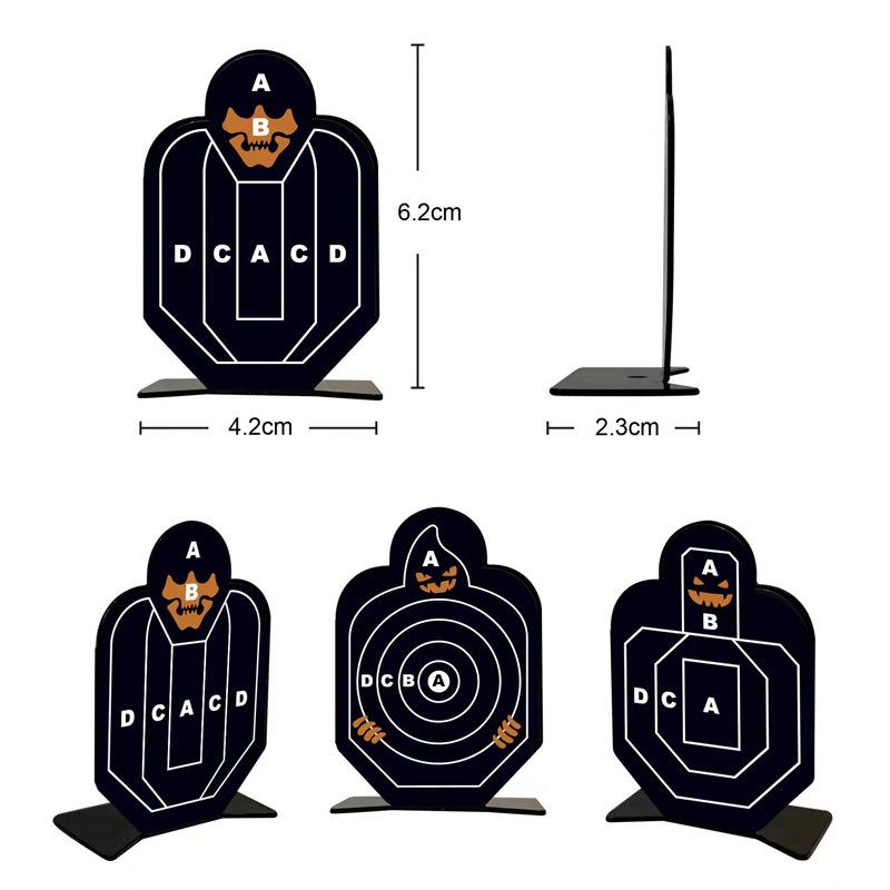 Stainless Steel Toy Gun Target for Children: Metal Practice Shooting Target