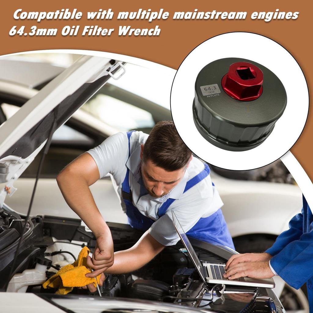 Oil Filter Wrenches Car Oil Filter Wrench Socket Tool Lightweight Kit Ergonomic Accessories Cap for RV Motorcycle Automotive