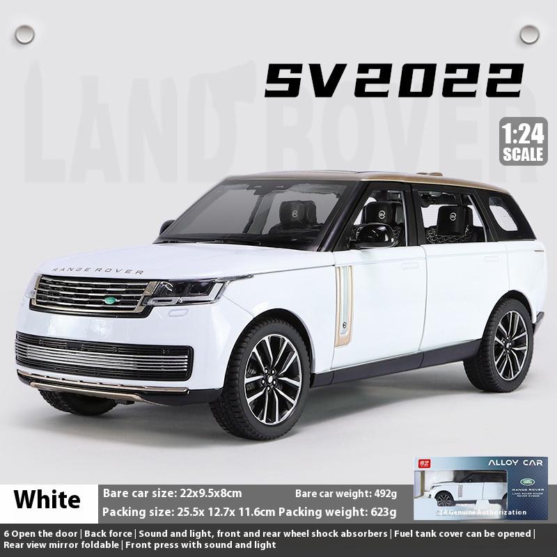 1:24 ornaments модели автомобиля Range Rover SV2026, в коробке, модель внедорожника SUV, звуковые и световые эффекты, детская игрушечная машинка, подарок