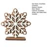 Snowflake Christmas Ornament Double-Layer 3D Design Hexagonal Shape Statue