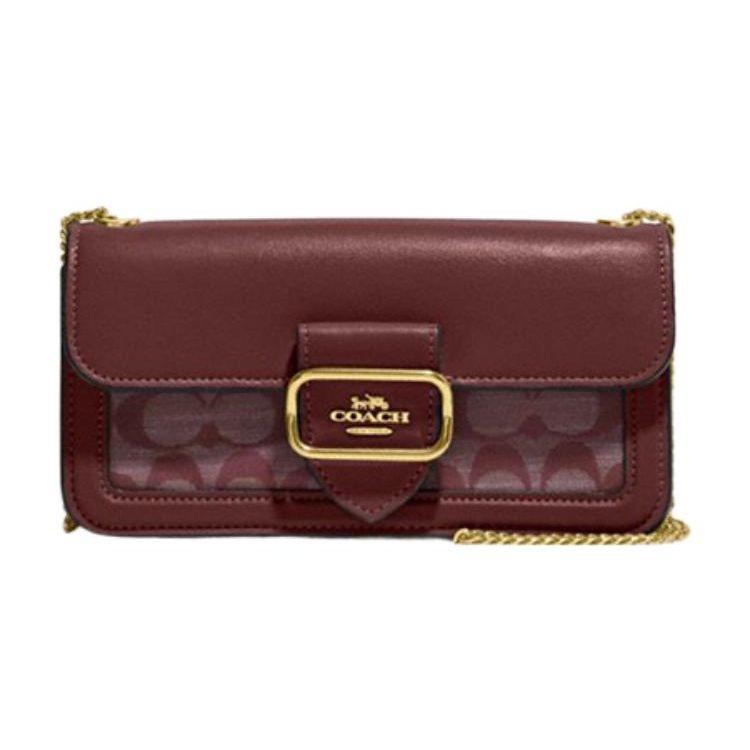 Coach CH150 Morgan Сумка через плечо Signature Шамбре Хаки IMMZI