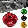 M20 * 2.5 Aluminum Oil Filter Cup Engine Plug Cover For Kawasaki Z800 Z650 Z900 Z400 Z1000 Z1000R Z1000SX Z900RS Oil Filler Cap
