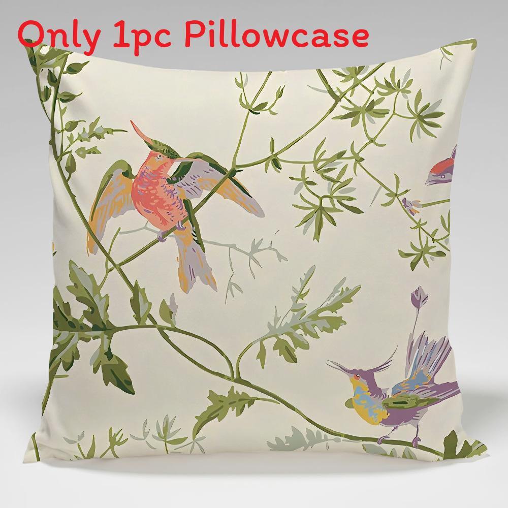 Retro American Style Throw Pillowcase With Linen Fabric For Lounge And Couch Decor
