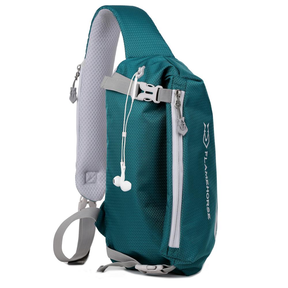 Сумка-слинг через плечо Ультралегкая Водонепроницаемая Нейлоновая Нагрудная Сумка Через Плечо С Отверстием Для Наушников Идеальный Спутник Для Путешествий Для Мужчин И Женщин