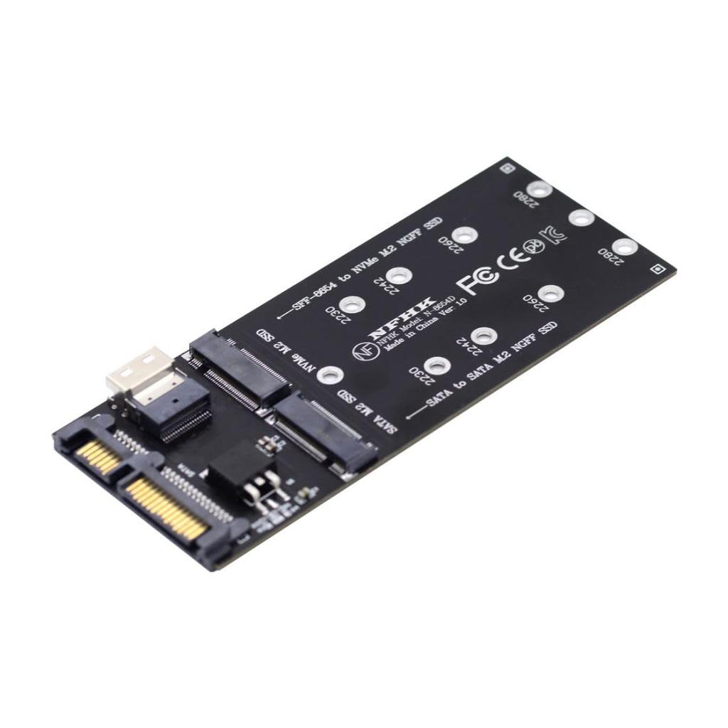Адаптер NFHK SSD NVME PCIe SSD SATA для комплекта U2 NGFF M Key SF-8654 SF-8654