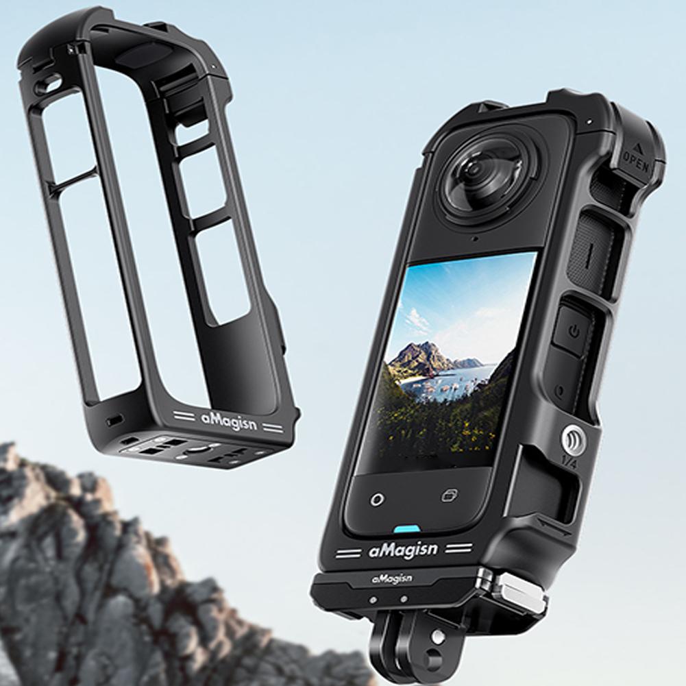 Аксессуары для рамки Insta360 X4 Магнитная быстросъемная рамка-клетка Защитный чехол для спортивной камеры Insta 360 X4