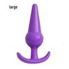 Purple Silicone Anal Plug Set for SM Couples - Gay Men Bedroom Fun & Flirting Stimulation.
