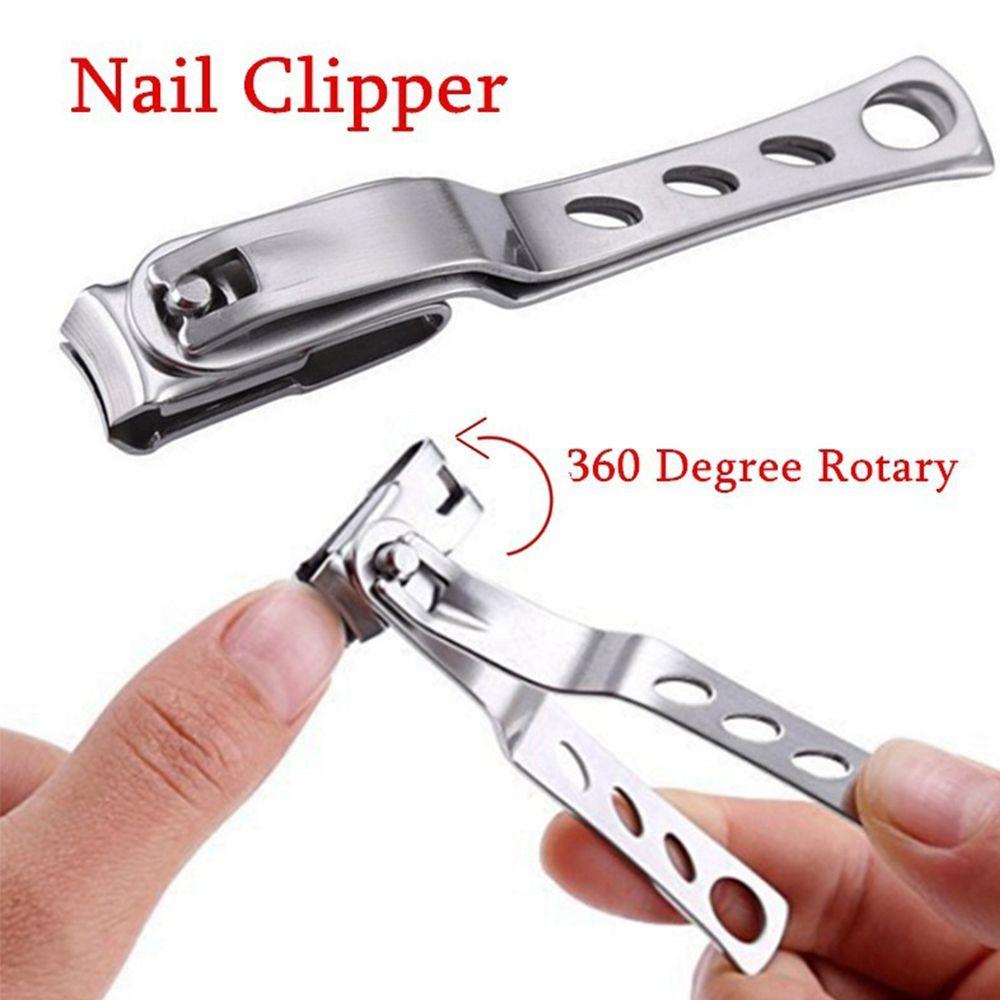 Rotating Head Manicure Pedicure Tool Trimmer Toe Finger Nail Clipper Fingernail Toenail Cutter
