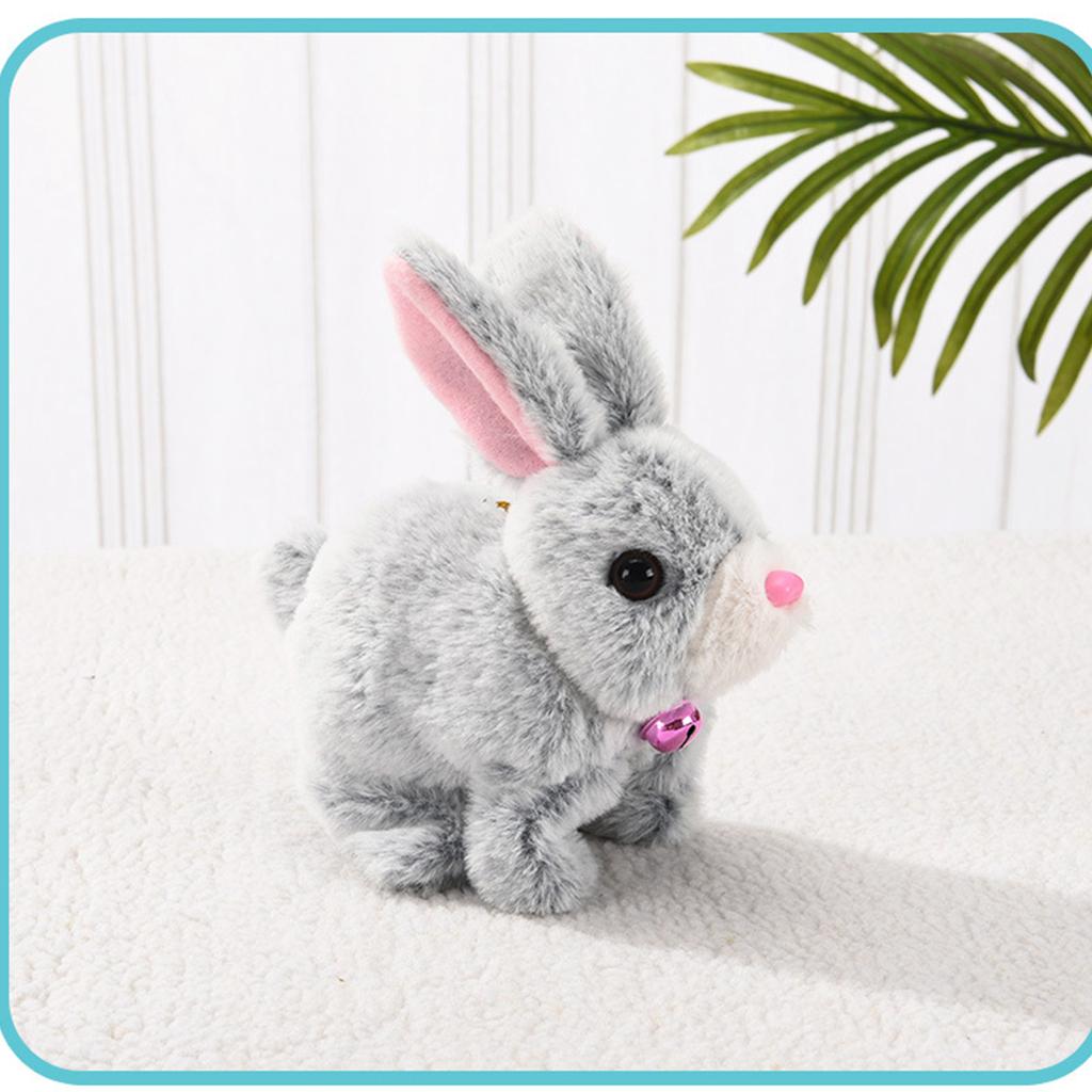 Электрическая плюшевая игрушка кролик для детей, имитация поющих кроликов, игрушка для лающего кролика, обучающая игрушка для малышей, подарок для малышей
