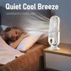 1 шт., перезаряжаемый портативный вентилятор, домашний компактный воздушный охладитель с большим аккумулятором и двумя двигателями, 5-скоростной вентилятор воздушного охлаждения, объемный вентилятор на 720°