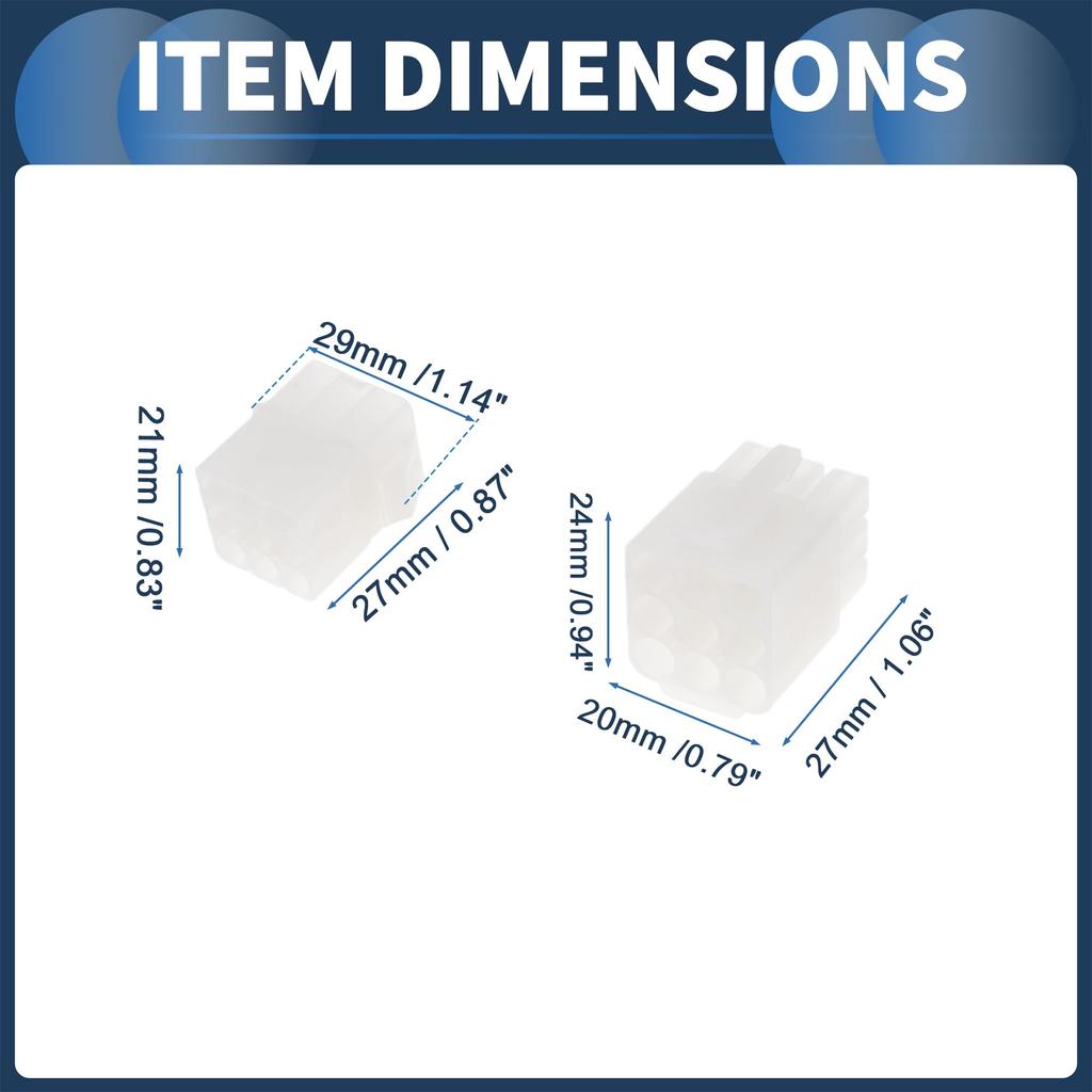 INFINAUTO 9-контактный автомобильный электрический разъем, комплект штекеров, серия 6,2 мм, для автомобиля, дома на колесах, грузовика