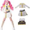 Kids Girls Kpop Demon Hunters Cosplay Costume Rumi Zoey Mira Uniform Suit for Halloween Performance Party Roleplay Outfits
