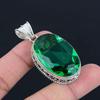 Green Quartz Gemstone Pendant Solid 925 Sterling Silver Pendant Jewelry Gift For Unisex