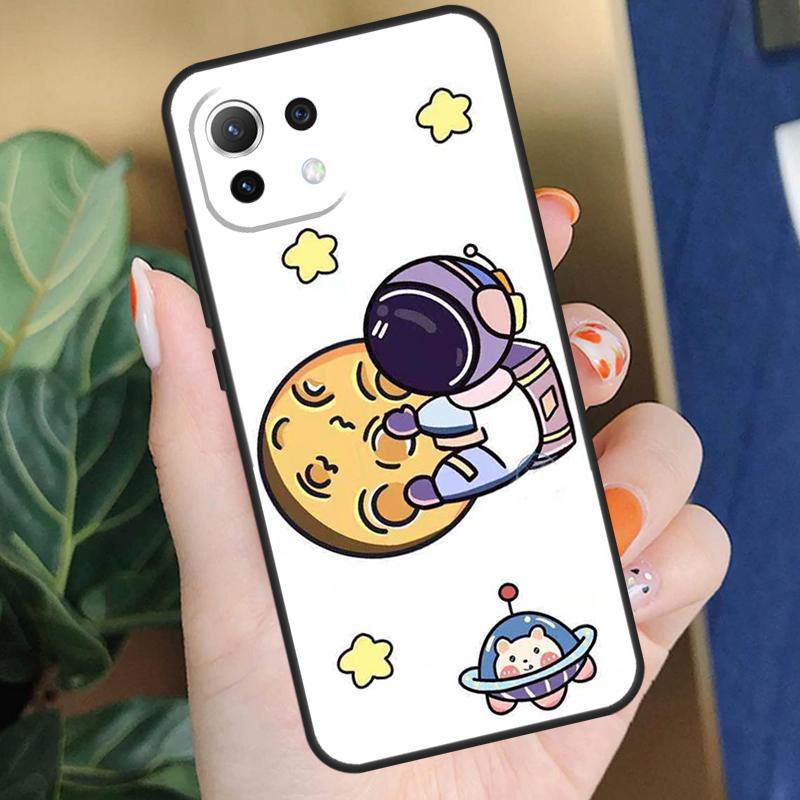 Чехол-космонавт для космического корабля для Xiaomi 15 14 Ultra 13T 14T 15T Pro 17 Pro Max POCO F8 F7 F5 F6 X5 X6 X7 Pro Чехол