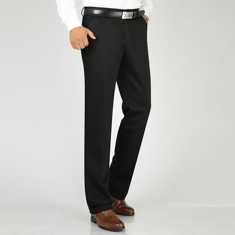 Мужские эластичные брюки прямого кроя в стиле business casual