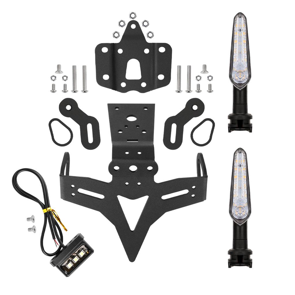 Для Yamaha MT-07/FZ-07 2013-2025 Мотоциклетный держатель номерного знака Элиминатор крыла Кронштейн для регистрации со светодиодом MT07 MT 07 2018