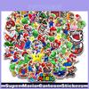 Яркие 50 шт. Мультяшные наклейки Super Mario Для детей Водонепроницаемые Игровые наклейки