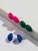 New 3pair/set Mini Acrylic Texture Round Stud Earring for Women Girls Candy Color Circle Earrings Summer Trendy Jewelry Set Gift