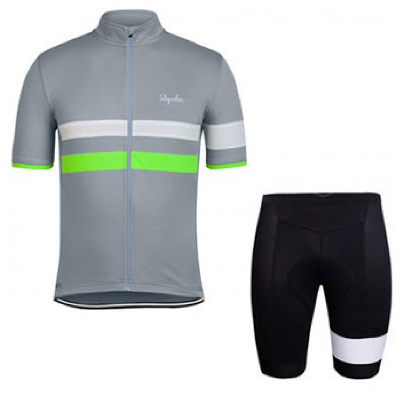 Unisex Cycling Jersey Bib Shorts Set Quick-Dry Road Bike Apparel Men Women