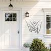 1pc Hand-In-Hand Metal Art Wall Decor. It Is A Love-Themed Metal Wall Sculpture And Also A Metal Mural Wall Decor For Couples. Suitable For Home