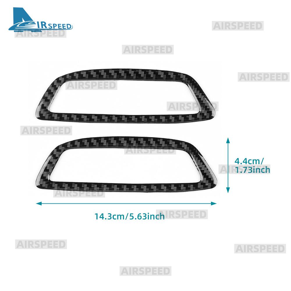 Для Mercedes Benz SLK R172 2011-2015 2016 SLC 2016-2020 Панель подголовника сиденья автомобиля Наклейка-отделка из настоящего мягкого углеродного волокна