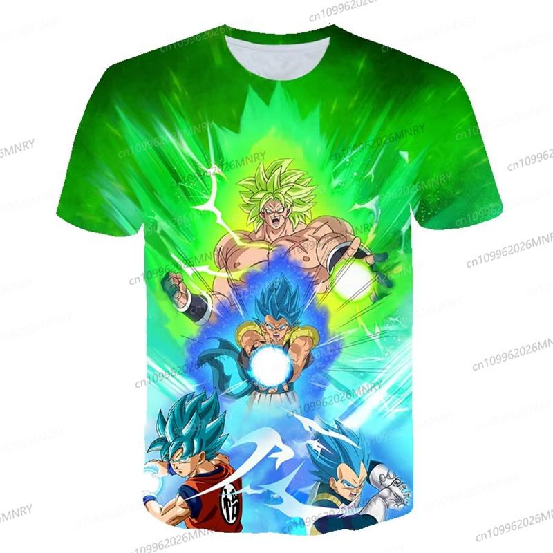 Dragon Ball Super Броли Битва Зеленая Галактика Спортивная Футболка Дышащая Короткий Рукав Аниме Футболка Мужская Женская