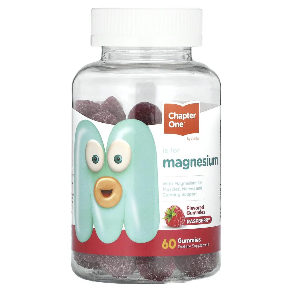 Magnesium Gummies, Raspberry, 60 Gummies (50Mg per Gummie)