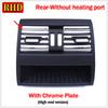For BMW 5 Series F10 F18 Car Front Row Wind Left/Center/Right/Rear Air Conditioning Vent Grill Outlet Panel Chrome Plate