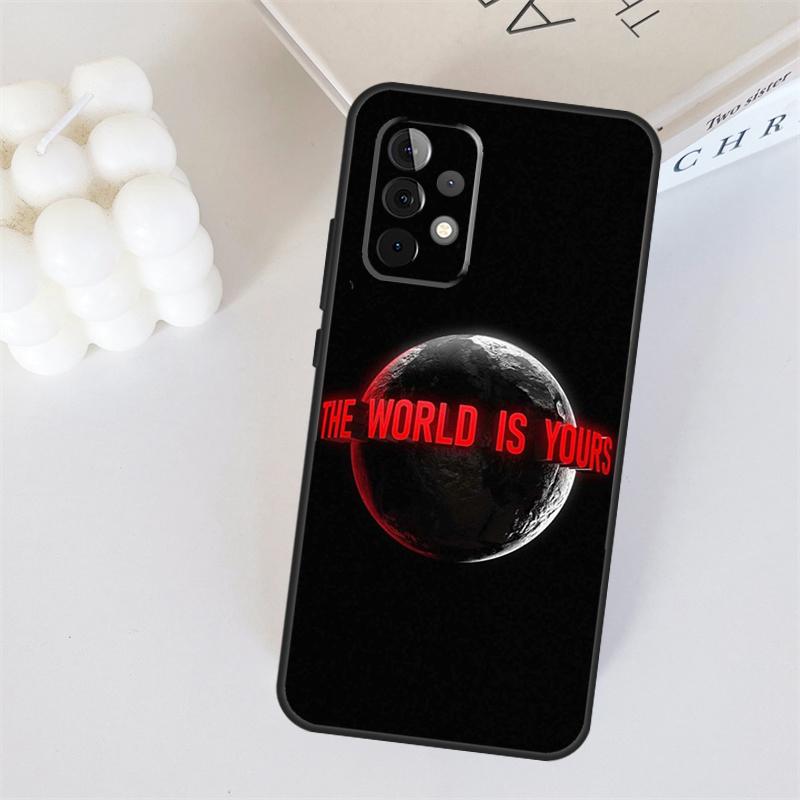 Чехол для телефона Samsung Galaxy A53 A33 A55 A35 A15 A22 A32 A52 A54 A34 A14 A56 A36 A26 A16 A05 A06 с изображением фильма Лицо со шрамом 1983