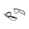 Car Body Front Fog Light Lamp Detector Frame Stick ABS Chrome Cover Trim For Toyota Highlander 2015 2016 2017 2018