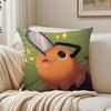Fiery Japanese Manga CChainsaw Man Cushion Cover Pillowcase Antidustmite living Room Sofa Decor Cushion Room