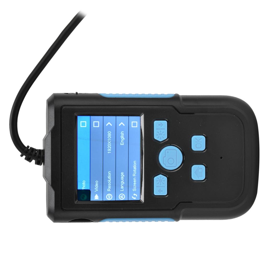 Цифровой эндоскоп P60 1080P HD с 8 светодиодами, экраном 2,4 дюйма, объективом 8 мм, водонепроницаемый для осмотра трубопроводов