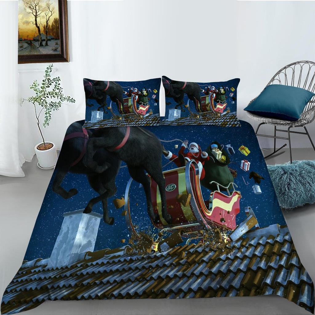 Комплект пододеяльников, домашнее постельное белье, уникальный дизайн, рождественский домашний текстиль, комплект одеял высокого качества