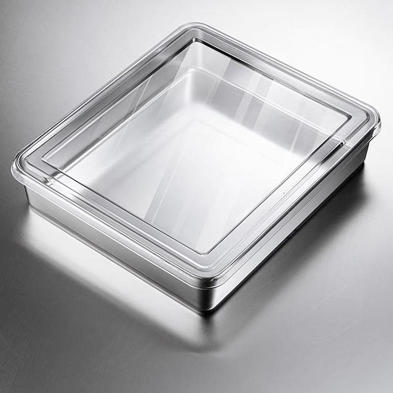 Форма для тирамису из нержавеющей стали, противень для торта, контейнер для формирования торта с крышкой, коробка для хранения торта, бытовые инструменты для выпечки десертов