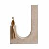 Abstract Geometric Sculptural Ornament Versatile Stone and Metal Tabletop Decor