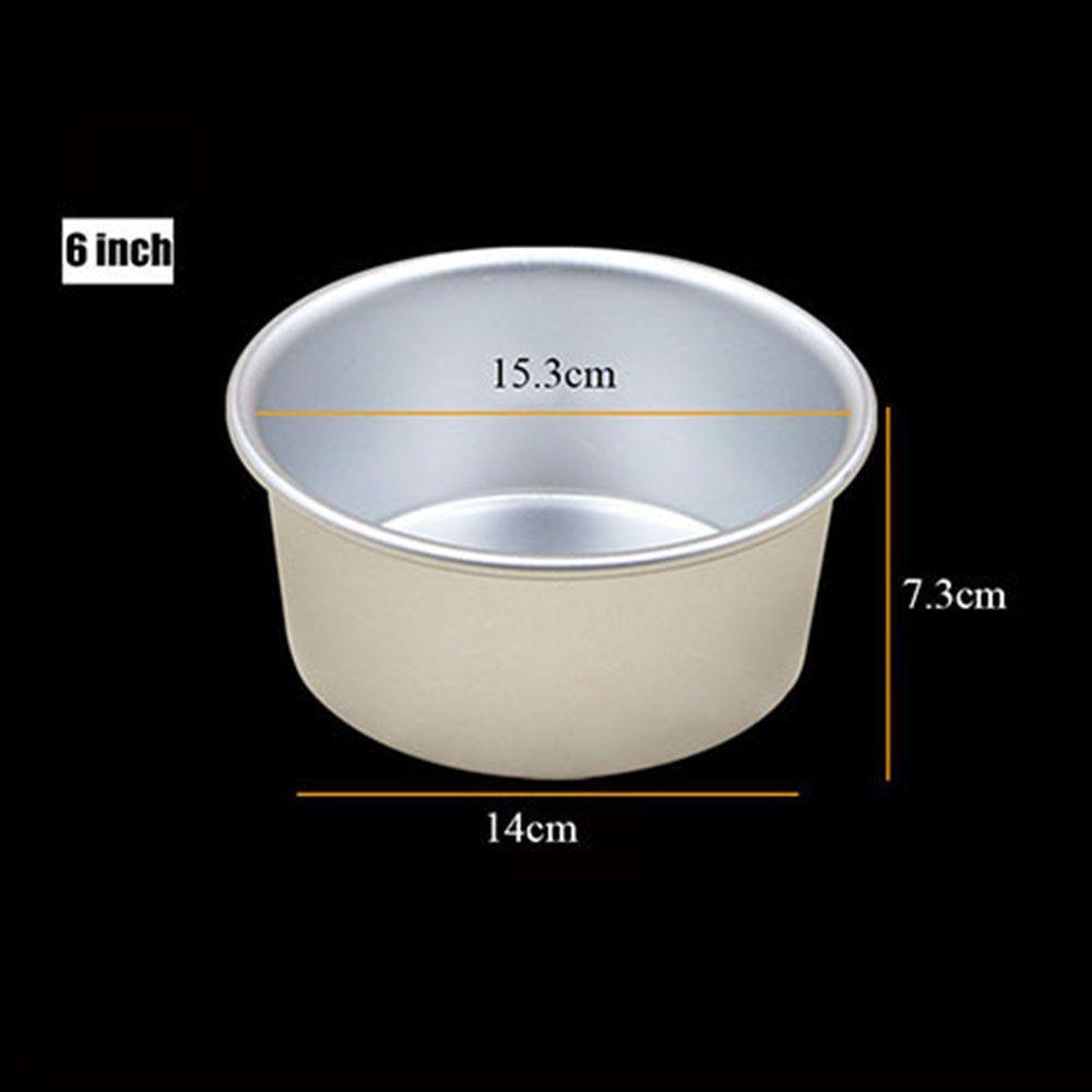 Bakeware Baking Tools Round Pattern Aluminum Alloy Die Cake Pan Tray Pudding Mold Fixed Bottom