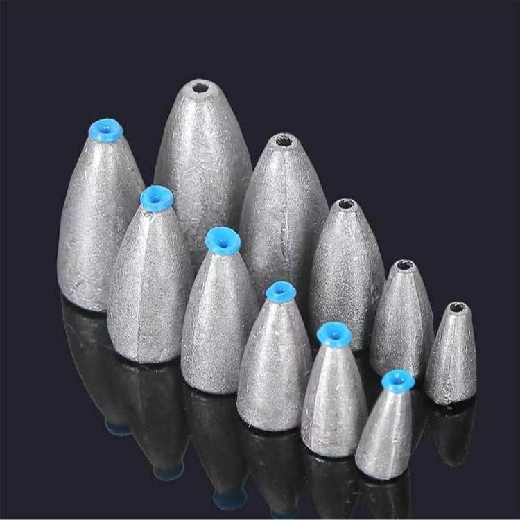 Грузило-пуля для приманки: Идеально для дальнего заброса и защиты от зацепов на оснастках Texas и Carolina.