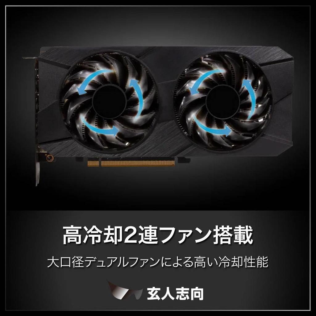 Видеокарта Kuroto Shikou Radeon RX7600 с 8 ГБ GDDR6 ОЗУ (RD-RX7600-E8GB/V2)