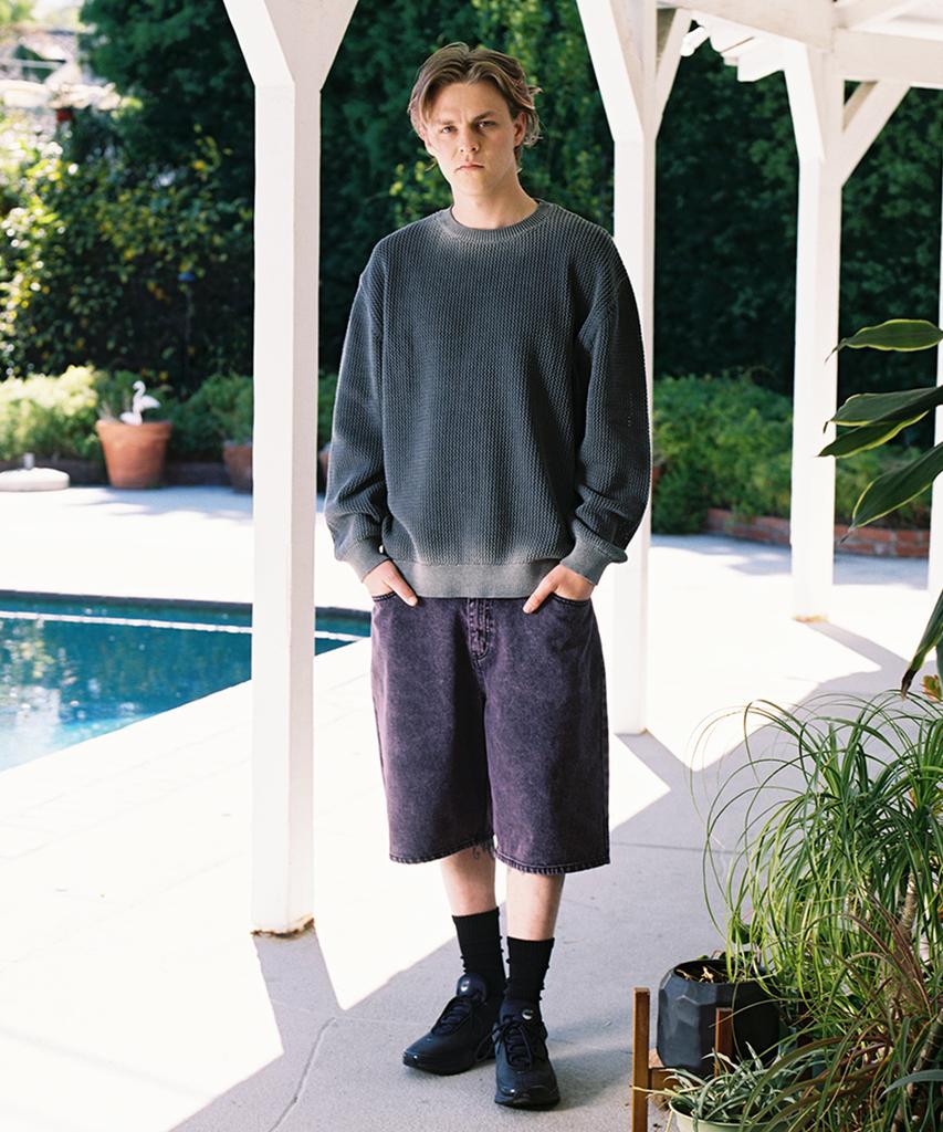 WKNDRS Punk Denim Shorts (Purple)