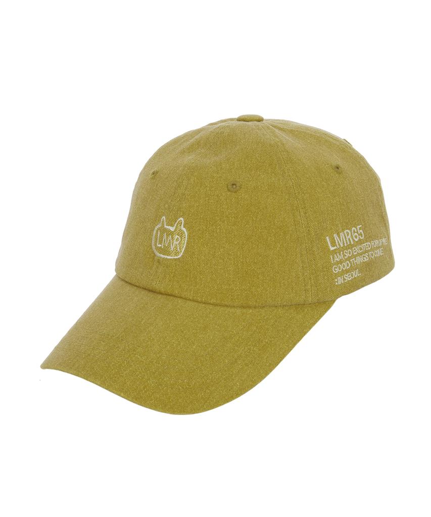 Кепка с пигментным логотипом LMR, цвет горчичный