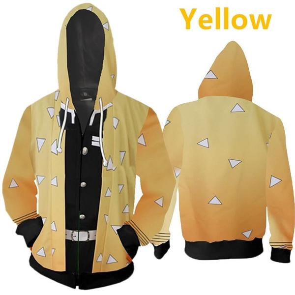 Аниме Demon Slayer Kimetsu No Yaiba Agatsuma Zenitsu Tomioka Giyuu Kamado Tanjirou Толстовка на молнии для косплея