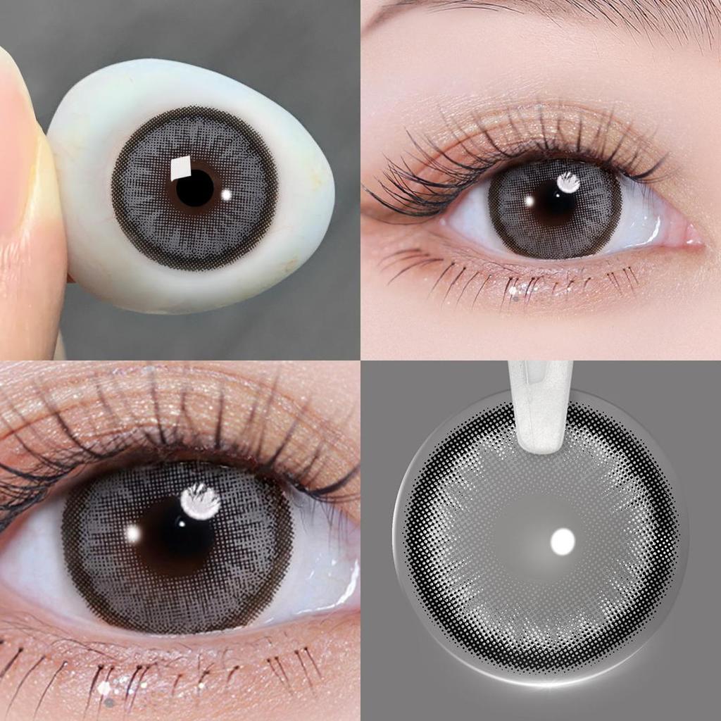Colored Contact Lenses with Diopters Diamond Eye Lens Myopia Lenses for Vision (-1.00~-6.00) Prescription Lenses Color Contacts