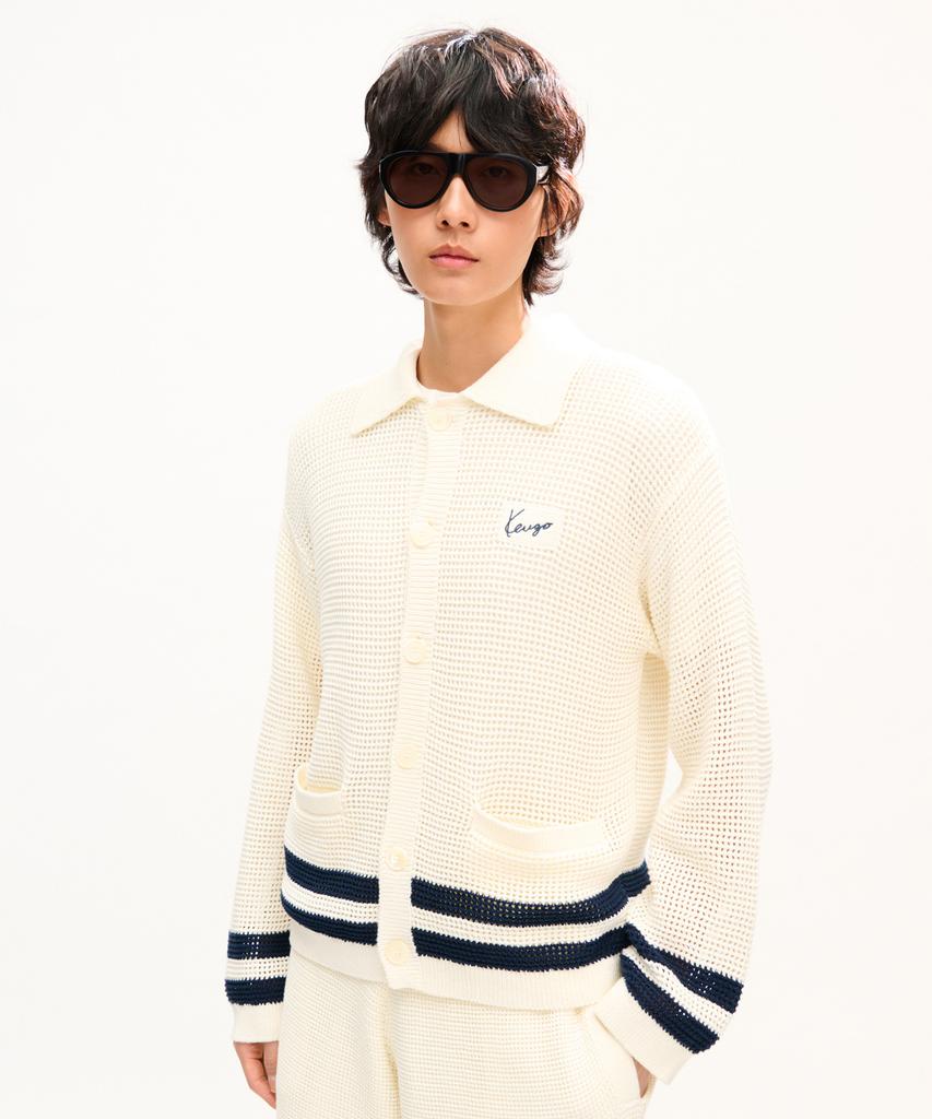 Kenzo Men'S Pre-Collection Crochet Cardigan_K263Amg102Whx